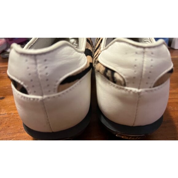 Estate by Footjoy women's white with leapard print golf shoes size 6M - Picture 6 of 7